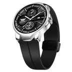 ABREXO, Black Dial Black Magnet Strap Analog Watch For Men (Quartz, Date Display, Men)