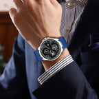 ABREXO, Black Dial Black Magnet Strap Analog Watch For Men (Quartz, Date Display, Men)