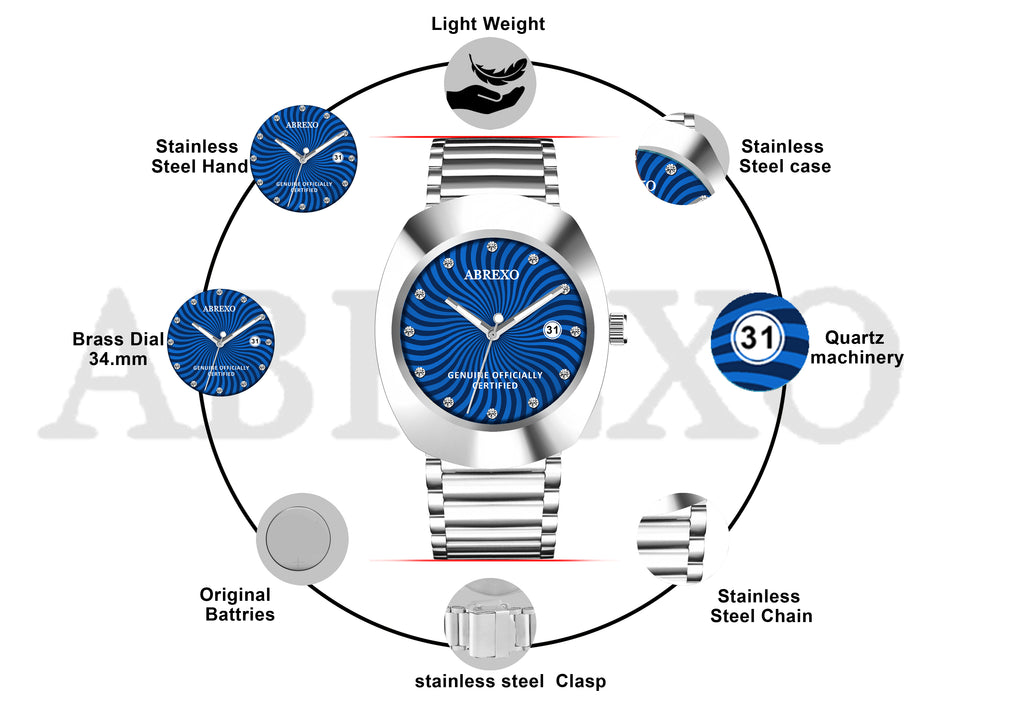ABREXO CALI CARTEL Series Analog Watch For Men (Quartz, Stainless Steel)