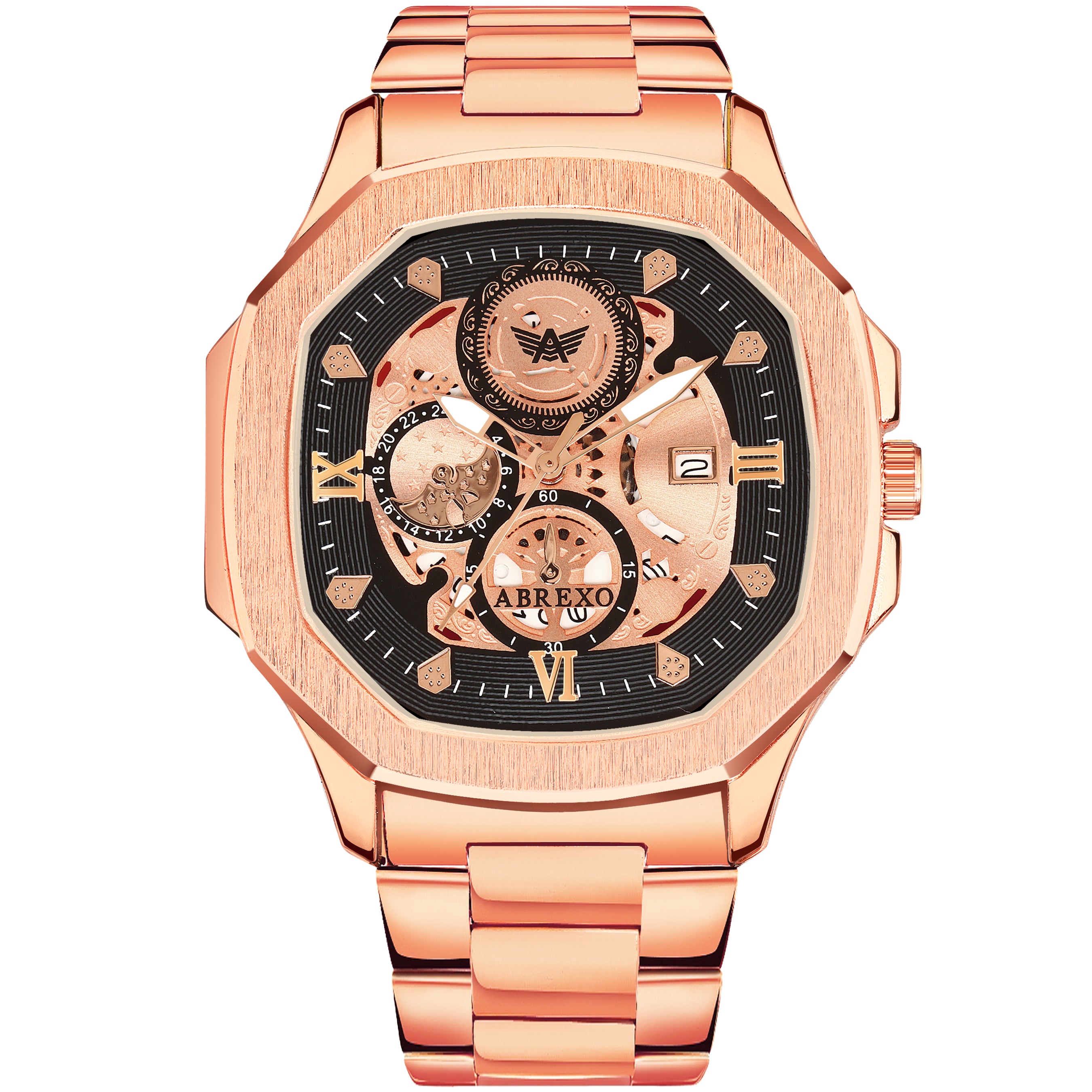 ABREXO GODFATHER Series Analog Watch For Men (Quartz, Stainless Steel)