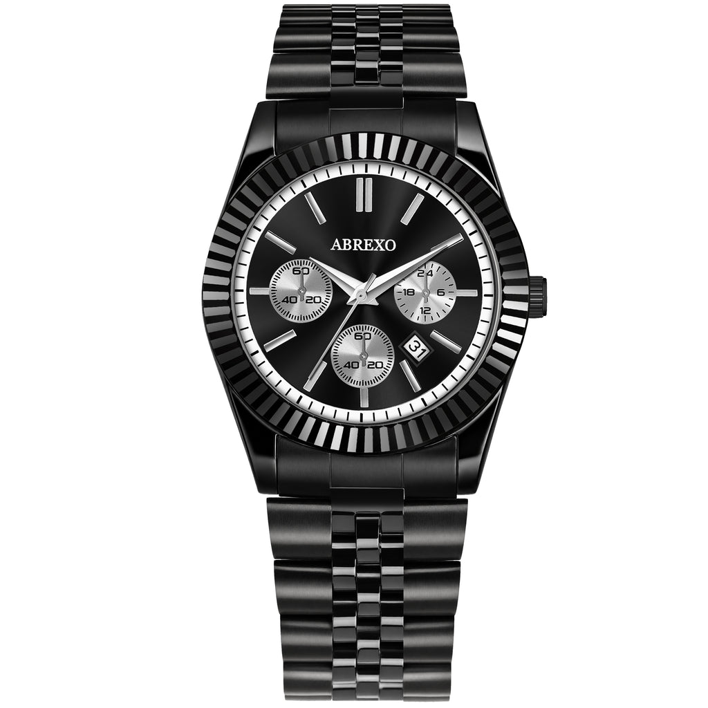 ABREXO BUSINESS CLASS Series Analog Watch For Men (Quartz, Stainless Steel)