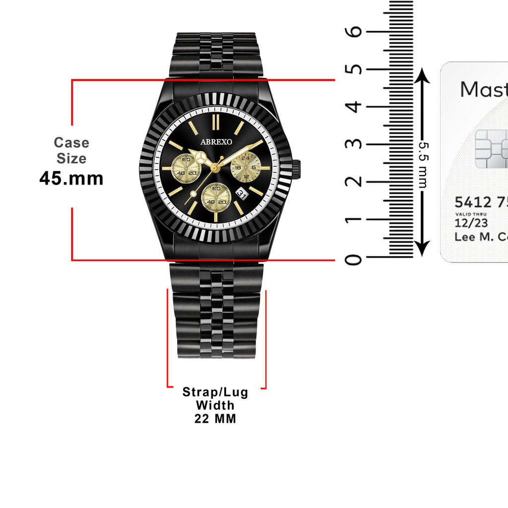ABREXO BUSINESS CLASS Series Analog Watch For Men (Quartz, Stainless Steel)