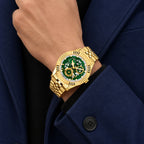 ABREXO DAYTONA Series Analog Watch For Men (Quartz, Stainless Steel, Luxury Watch)