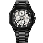 ABREXO, GODFATHER Series Analog Watch For Men (Quartz, Stainless Steel, Black)