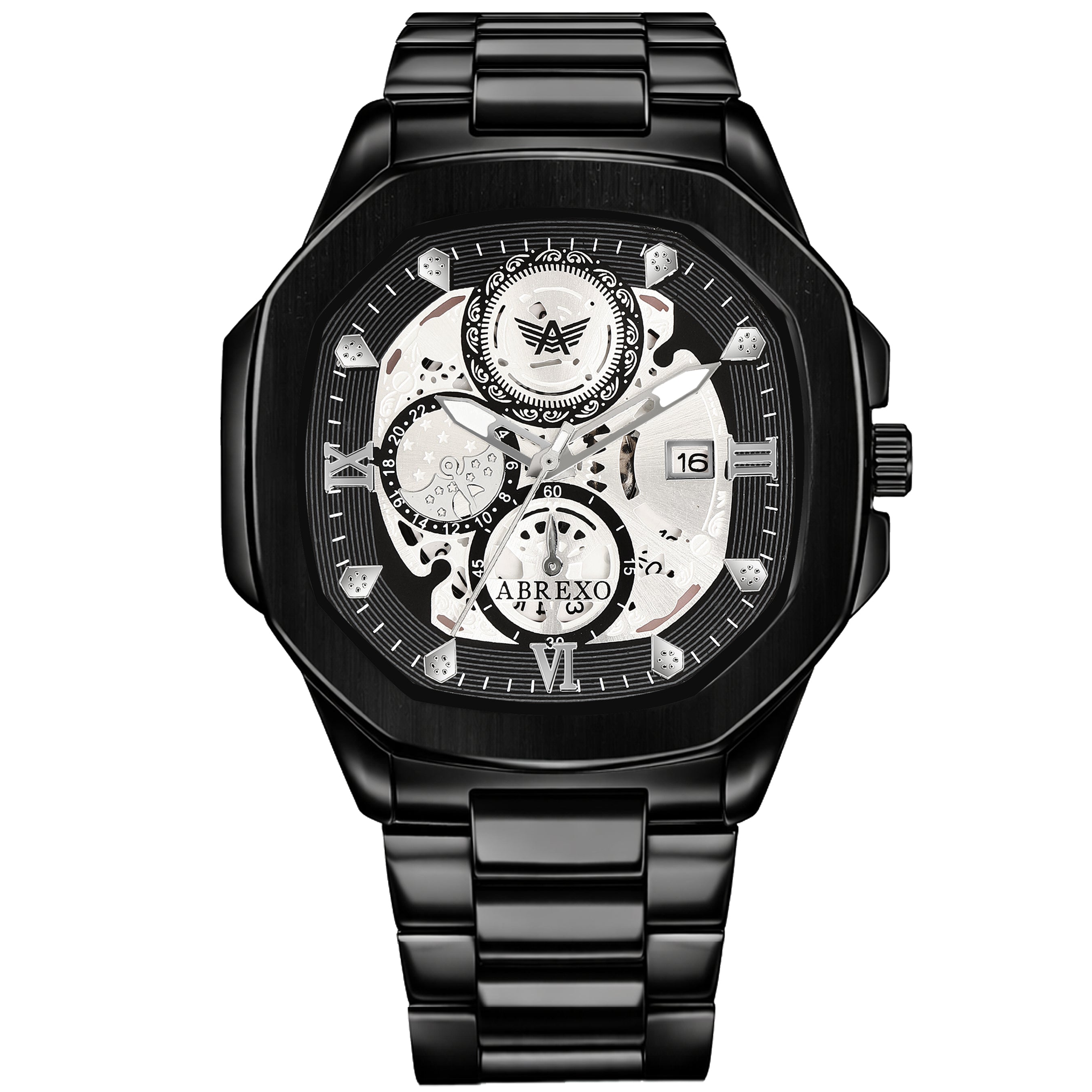 ABREXO GODFATHER Series Analog Watch For Men (Quartz, Stainless Steel)