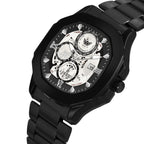 ABREXO, GODFATHER Series Analog Watch For Men (Quartz, Stainless Steel, Black)