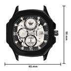 ABREXO, GODFATHER Series Analog Watch For Men (Quartz, Stainless Steel, Black)