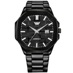 ABREXO, PHANTOM Series Analog Watch For Men (Quartz, Stainless Steel, Black)