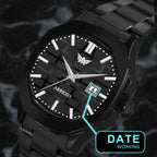 ABREXO, PHANTOM Series Analog Watch For Men (Quartz, Stainless Steel, Black)