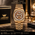 ABREXO DAYTONA Series Analog Watch For Men (Quartz, Stainless Steel, Luxury Watch)