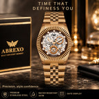 ABREXO DAYTONA Series Analog Watch For Men (Quartz, Stainless Steel, Luxury Watch)