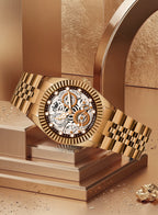 ABREXO DAYTONA Series Analog Watch For Men (Quartz, Stainless Steel, Luxury Watch)