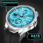 ABREXO, Black Dial Black Magnet Strap Analog Watch For Men (Quartz, Date Display, Men)
