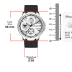 ABREXO, Black Dial Black Magnet Strap Analog Watch For Men (Quartz, Date Display, Men)