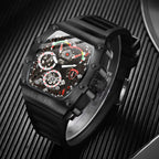 ABREXO Limitless Series Premium Analog Watch For Men(Quartz, Silicone Strap, Tonneu)