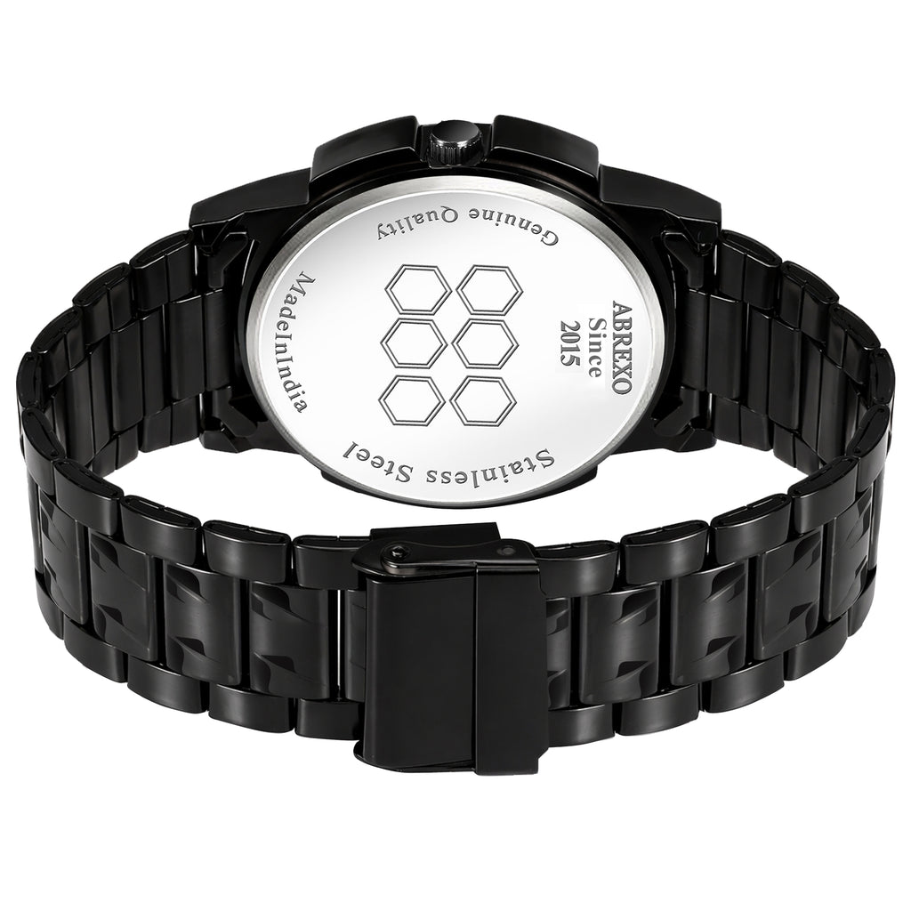 ABREXO BANDITS  Series Analog Watch For Men (Quartz, Stainless Steel)