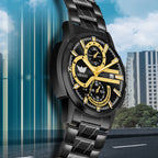 ABREXO BANDITS  Series Analog Watch For Men (Quartz, Stainless Steel)
