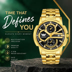 ABREXO BANDITS  Series Analog Watch For Men (Quartz, Stainless Steel)