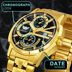 ABREXO BANDITS  Series Analog Watch For Men (Quartz, Stainless Steel)