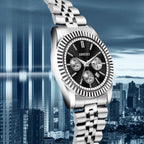 ABREXO BUSINESS CLASS Series Analog Watch For Men (Quartz, Stainless Steel)