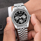 ABREXO BUSINESS CLASS Series Analog Watch For Men (Quartz, Stainless Steel)
