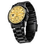 ABREXO BANDITS  Series Analog Watch For Men (Quartz, Stainless Steel)