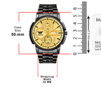 ABREXO BANDITS  Series Analog Watch For Men (Quartz, Stainless Steel)