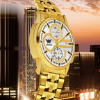 ABREXO BANDITS  Series Analog Watch For Men (Quartz, Stainless Steel)