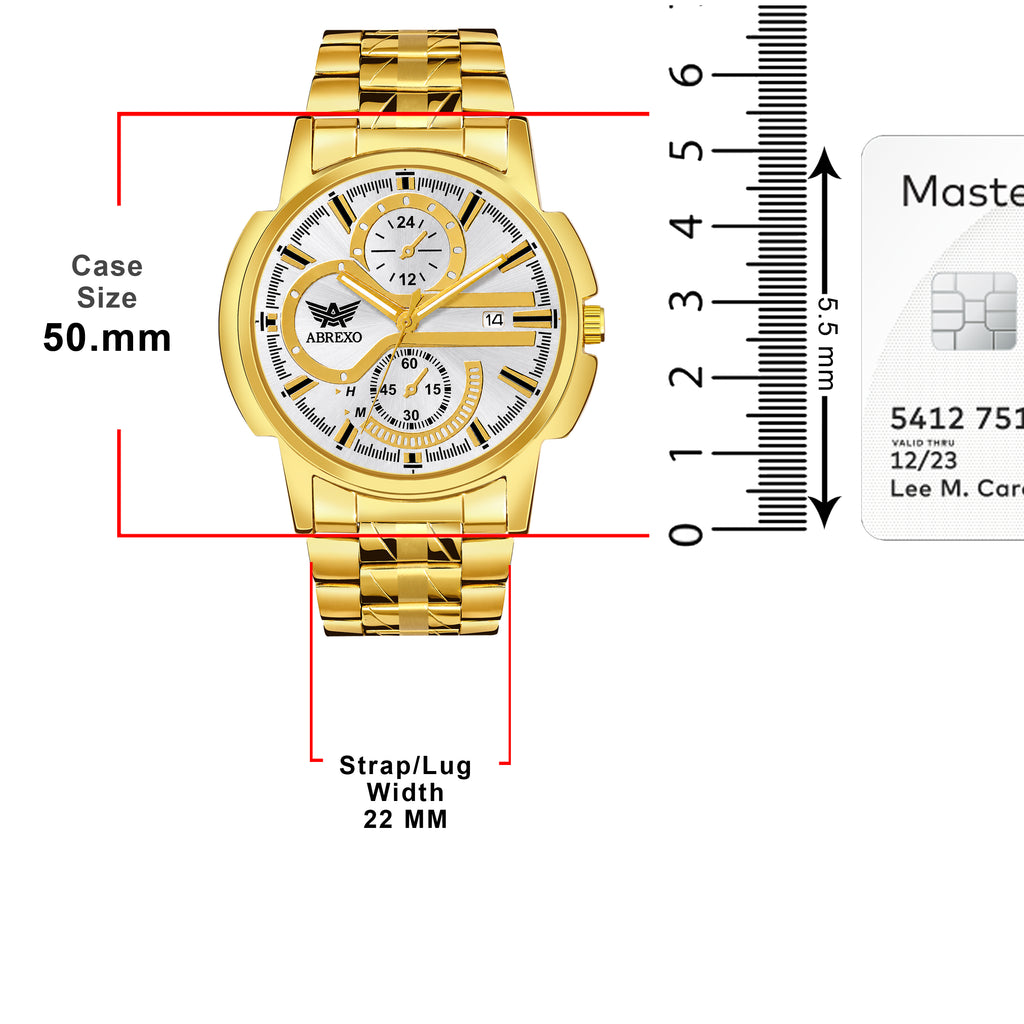 ABREXO BANDITS  Series Analog Watch For Men (Quartz, Stainless Steel)