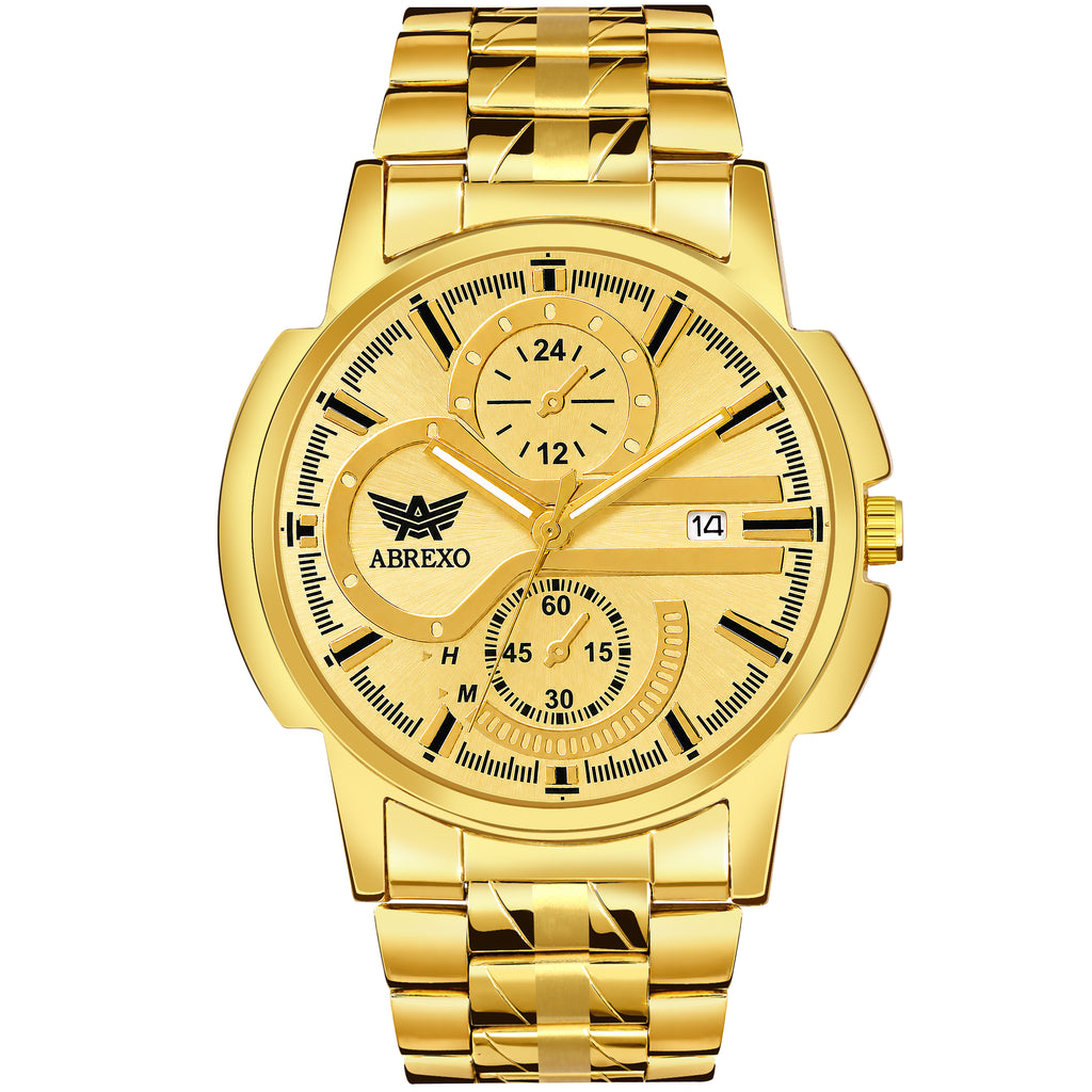 ABREXO BANDITS  Series Analog Watch For Men (Quartz, Stainless Steel)