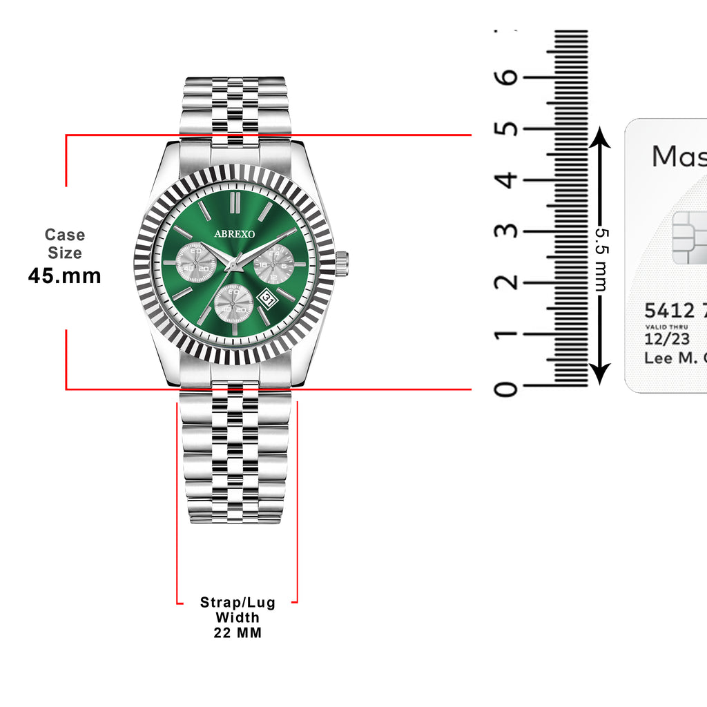 ABREXO BUSINESS CLASS Series Analog Watch For Men (Quartz, Stainless Steel)