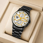 ABREXO BANDITS  Series Analog Watch For Men (Quartz, Stainless Steel)