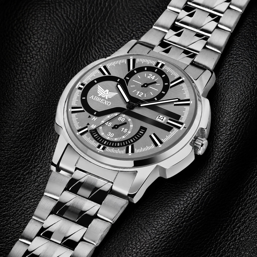 ABREXO BANDITS  Series Analog Watch For Men (Quartz, Stainless Steel)