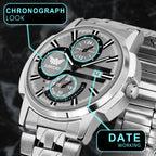 ABREXO BANDITS  Series Analog Watch For Men (Quartz, Stainless Steel)