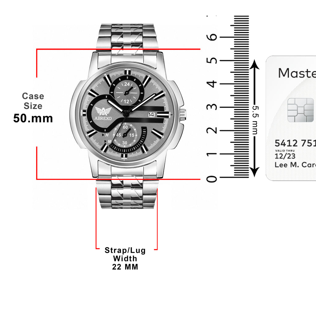 ABREXO BANDITS  Series Analog Watch For Men (Quartz, Stainless Steel)