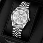 ABREXO BUSINESS CLASS Series Analog Watch For Men (Quartz, Stainless Steel)