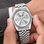 ABREXO BUSINESS CLASS Series Analog Watch For Men (Quartz, Stainless Steel)